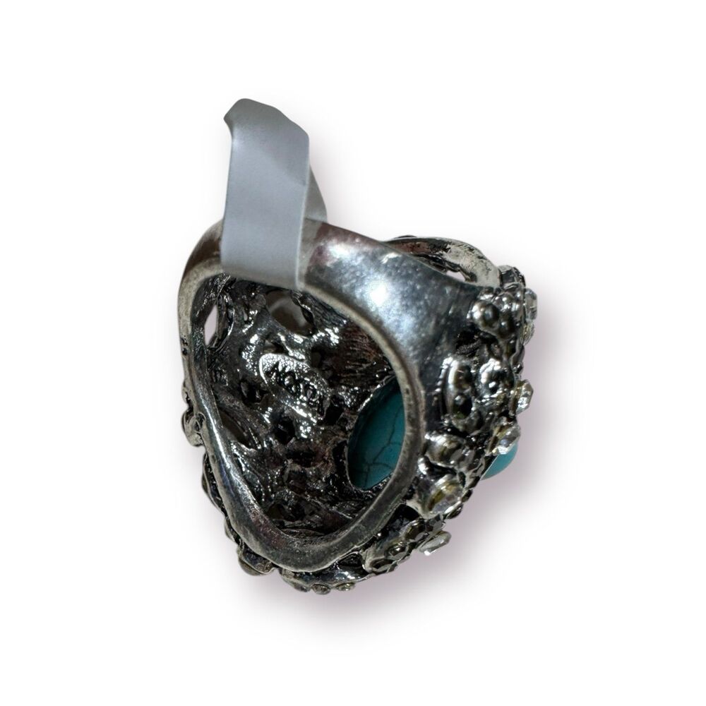 Elegant Turquoise Antique Ring Vintage‎ Size 7 BNWT Vintage - Picture 7 of 9